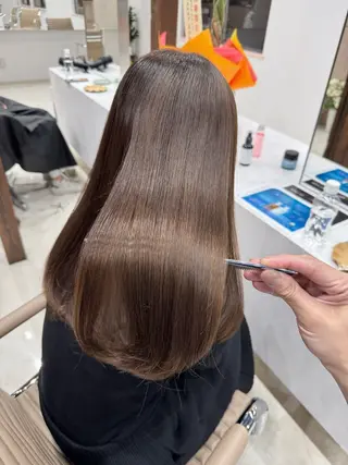 ロング 縮毛矯正×髪質改善 店長　DAITOのヘアスタイル
