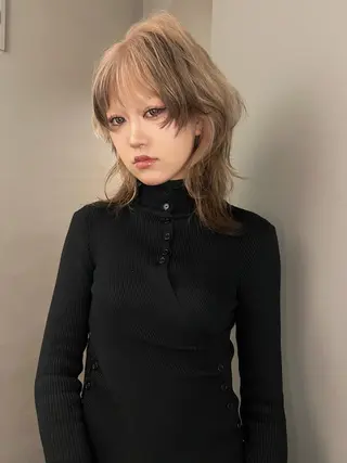 セミロング カラー 圧倒的デザイン力 店長🎨RENAのヘアスタイル