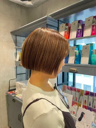 ショート ボブカット/艶カラー /Harukaのヘアスタイル