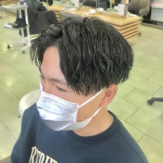 パーマ メンズ メンズ特化 古賀陸斗のヘアスタイル