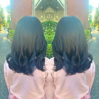 ミディアム カラー キッズ 💎ハイトーン/艶 カラー モエカ💎のヘアスタイル