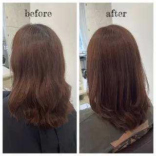 ミディアム カラー PutiLuca 浅川のヘアスタイル