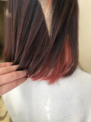 ミディアム カラー 松佐 ゆかりのヘアスタイル