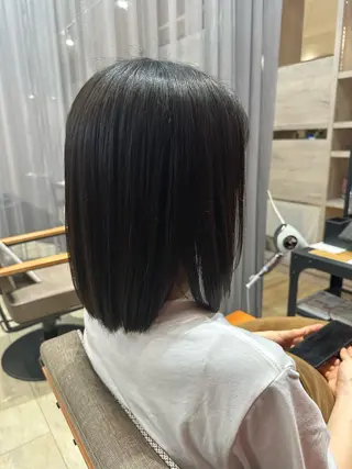 ミディアム カラー and fine ほりのヘアスタイル