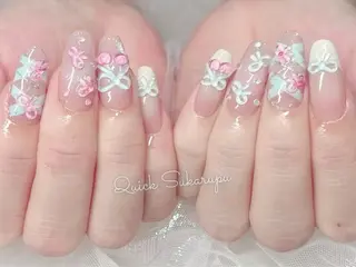 ミディアム Quick Sukarupuのネイルデザイン