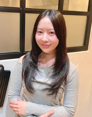 ロング カラー 望恵🌸メンズ募集中 ✂️韓国艶髪のヘアスタイル