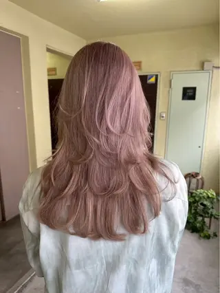 カラー 🪺透明感カラー/ ブリーチ/カエデ🪺のヘアスタイル
