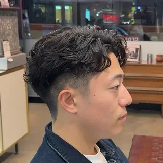 ショート パーマ ヘアアレンジ メンズ MENIN メンズ サロン 望月 涼太のヘアスタイル