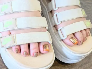 ネイル コフレ富雄 きしむらるりのネイルデザイン