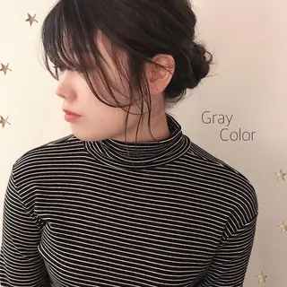 セミロング カラー 市川 千夏のヘアスタイル