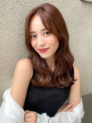 ミディアム カラー ヘアアレンジ 【博多髪質改善】 吉村 清志のヘアスタイル