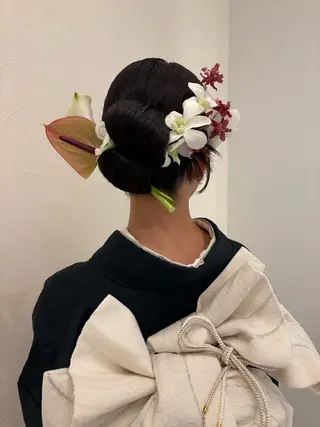 ヘアアレンジ ヘアメイク new meのヘアスタイル