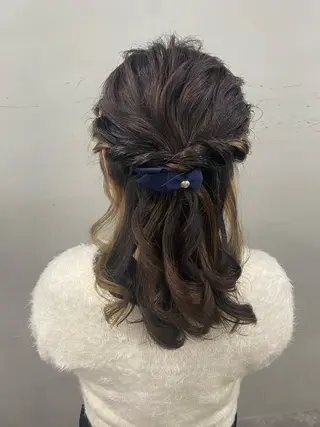 セミロング ヘアアレンジ yui/パーマ/ メンズカットのヘアスタイル