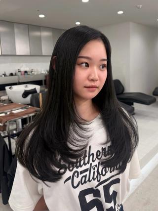ロング カラー 大阪梅田/ イマムラミヅキのヘアスタイル