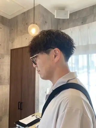 ショート パーマ メンズ ハマノ ミユのヘアスタイル