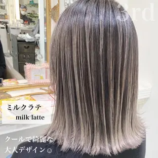 ミディアム カラー 山崎俊輔/髪質改善 /バレイヤージュのヘアスタイル