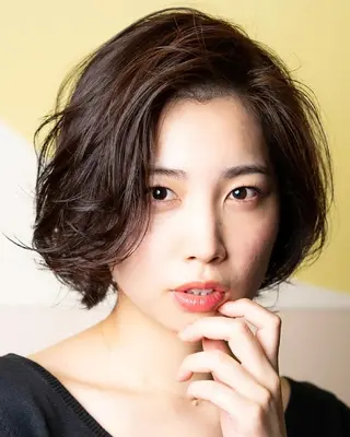 ショート カラー パーマ 松尾 泰伸のヘアスタイル