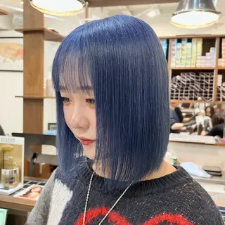 ミディアム カラー Ami ケアブリーチ/表参道のヘアスタイル