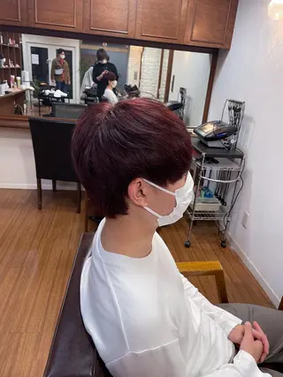 ショート カラー メンズ かんばら りょーいのヘアスタイル