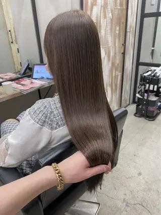 ロング カラー 透明感カラー✂︎ /縮毛矯正/YUKAのヘアスタイル