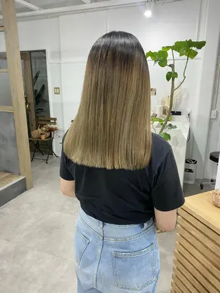セミロング カラー ヘアアレンジ ひなの .のその他イメージ