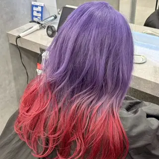 カラー Yoshiいろあそび 八王子/ハイトーンのヘアスタイル