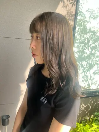 ロング カラー 水川 七海のヘアスタイル