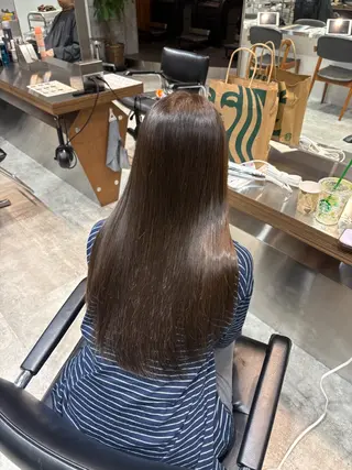 ロング カラー 透明感カラー✧︎*。 細田 碧のヘアスタイル