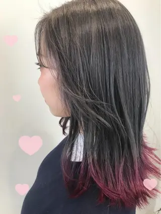 セミロング カラー 新宿駅近♡個室 ♡関口三都季🌜のヘアスタイル