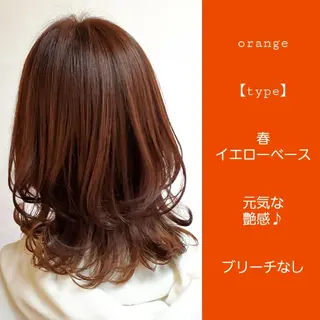 ミディアム カラー 髪質改善 常世田のヘアスタイル