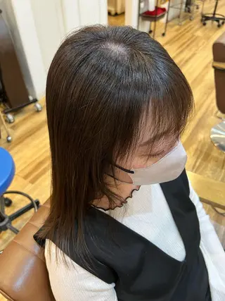 セミロング カラー 🐰ハイトーンカラー 畠山 渡🐰のヘアスタイル
