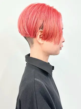 ショート カラー ボブ/ゆるふわ ボブパーマ/とういのヘアスタイル