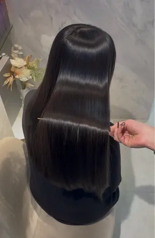ロング 今話題の艶髪矯正 美艶カラー/FUKAのヘアスタイル