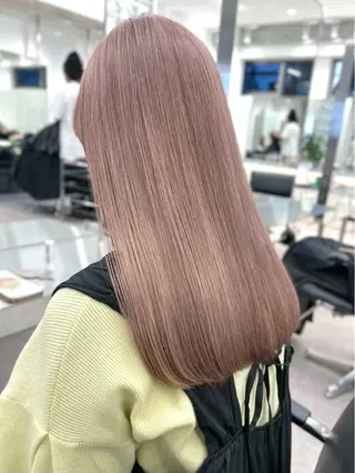 セミロング カラー 似合わせ×ハイトーン ブリーチカラー/大雅のヘアスタイル