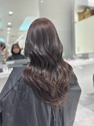 ロング カラー 流行りの透明感カラー ×縮毛矯正🤍ユウのヘアスタイル