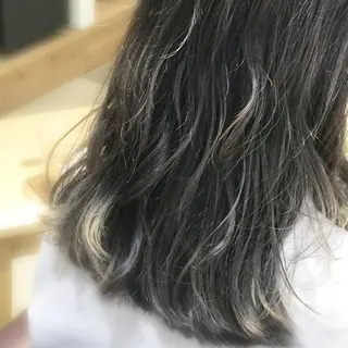セミロング カラー ヘアアレンジ See by merのマツエク・マツパデザイン