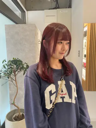 ロング カラー 月100人以上 髪質改善施術|谷口のヘアスタイル