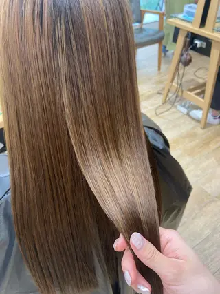 ロング カラー パーマ ヘアアレンジ メンズ キッズ ネイル マツエク・マツパ 横浜Bob美容師🤎 ERINAのヘアスタイル