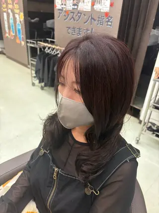 ロング カラー パーマ WILL西宮野崎琴水 /透明感カラーのヘアスタイル