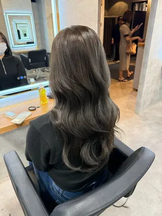ロング カラー ヘアアレンジ レイヤー×透明感カラ ーHAYATOのヘアスタイル