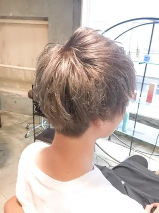 ショート カラー メンズ 北條 優輝のヘアスタイル