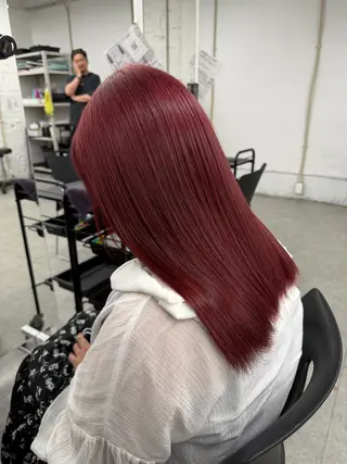 セミロング カラー 💜RIO/韓国風 透明感カラー💜のヘアスタイル