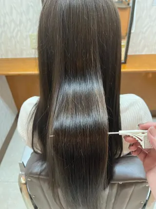 ロング カラー 髪質改善/ストレート /艶髪/熊谷はつなのヘアスタイル