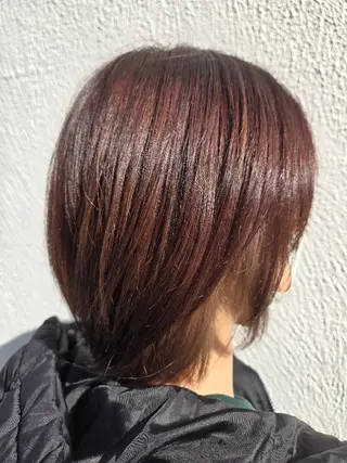 ミディアム カラー preak TOMOのヘアスタイル