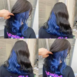 セミロング カラー 色落ちまで可愛い🧚 心斎橋hikaruのヘアスタイル
