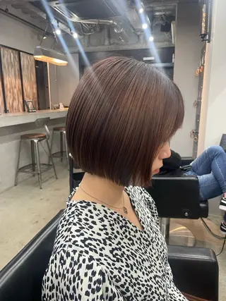 ショート 新宿/韓国ヘア/ 髪質改善ストレートのヘアスタイル