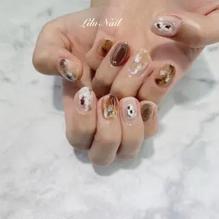 ネイル モチの良さ◉ フィルインネイル♡のネイルデザイン