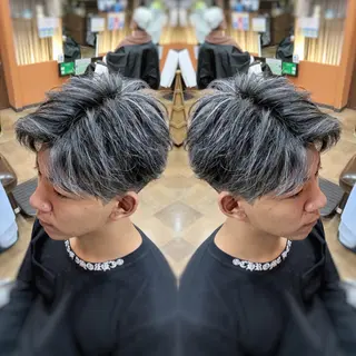 ショート カラー メンズ 三谷 天兵のヘアスタイル