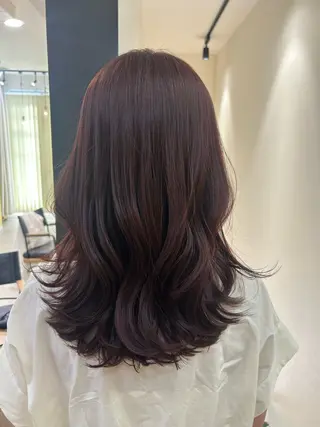 ロング カラー hub hair レイヤー/透明感のヘアスタイル