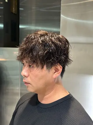 ショート パーマ メンズ 似合わせパーマ🔥 河浪 大智のヘアスタイル